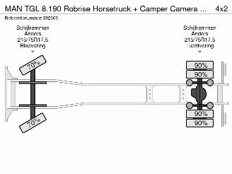 MAN TGL 8.190 Robrise Horsetruck + Camper Camera 61.047 KM!! picture 43