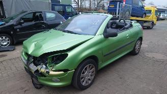 uszkodzony samochody osobowe Peugeot 206 CC 2002 1.6 16v NFU Groen KSH onderdelen 2002/4